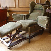 Most Original J Foot Burlington Patent Adjustable Chair !